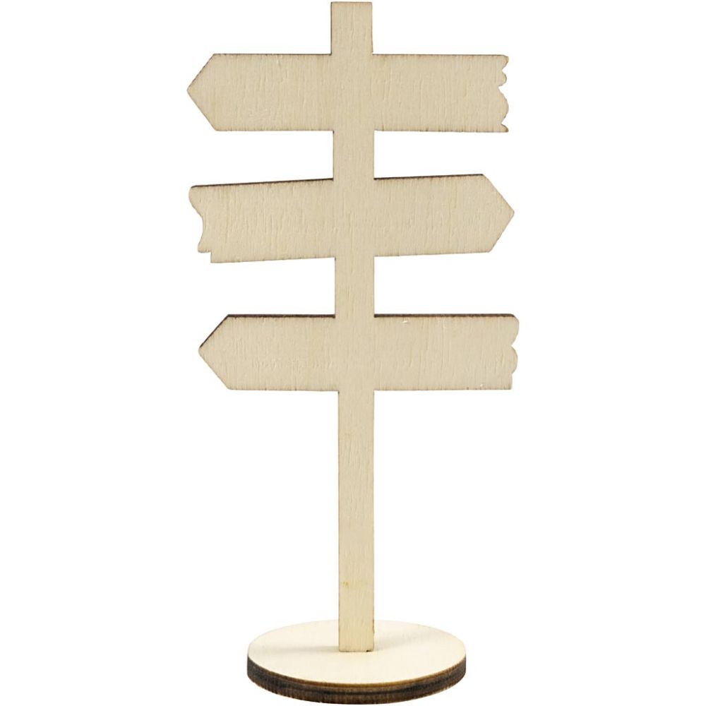 Cartello su base, H: 12 cm, L: 6 cm, 1 pz [HOB-55992]