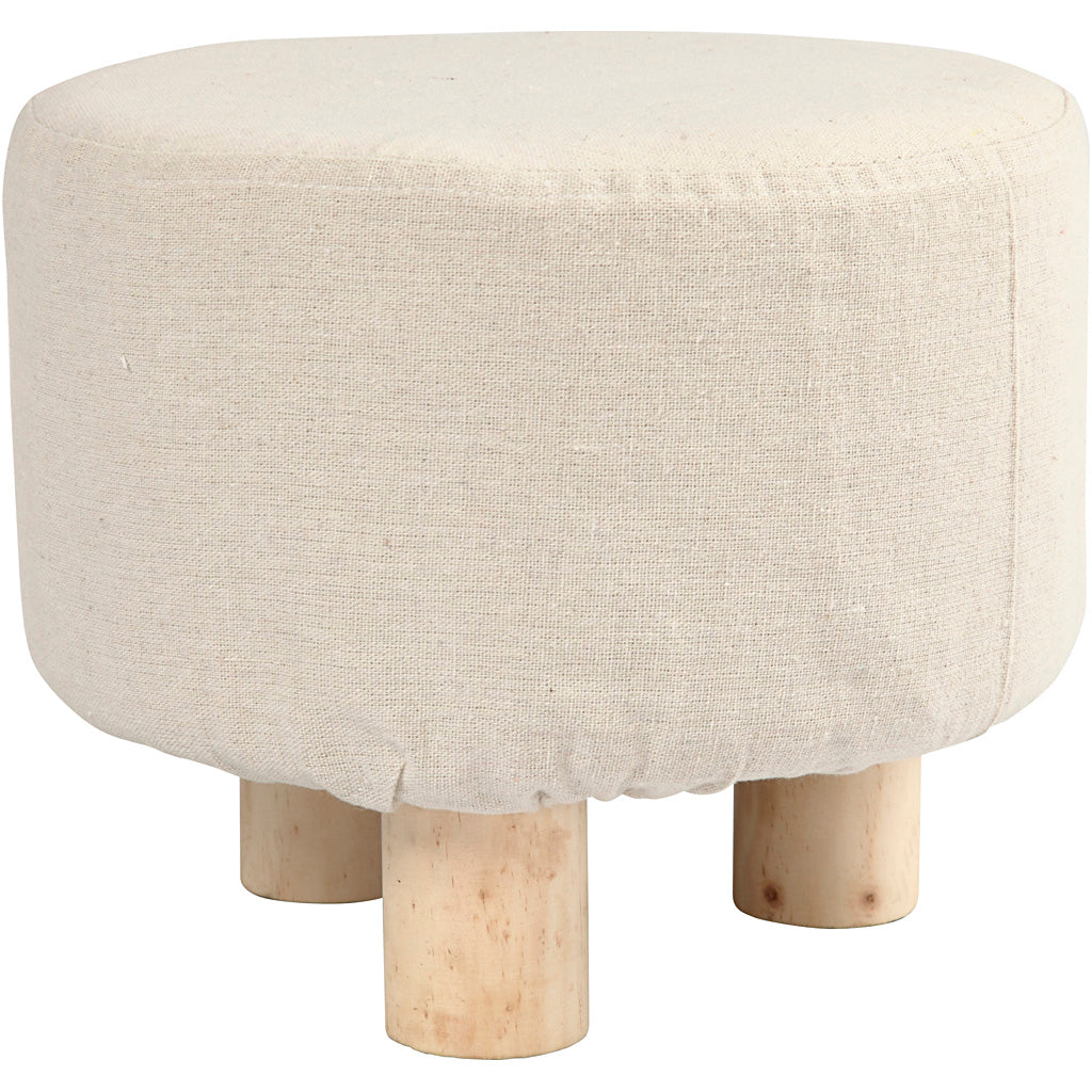 Footstool, H: 21,5 cm, dia. 26 cm