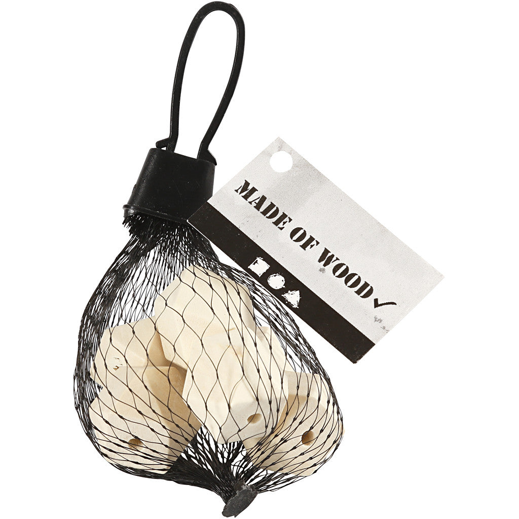 Bead in Diamantform, B 20 mm, Lochgröße 3 mm, 6 Stk/ 1 Pck [HOB-56125]