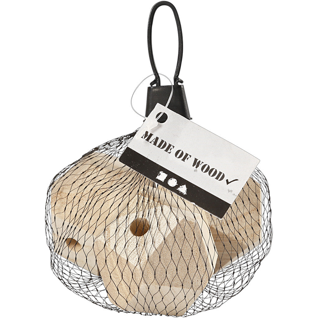 Perle en forme de diamant, L : 43 mm, diamètre intérieur 8 mm, 3 pièces/ 1 Pq. [HOB-56126]