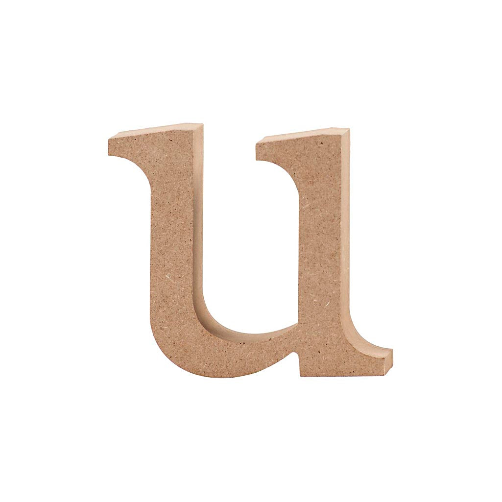 Letter, u, H: 8,5 cm, thickness 2 cm
