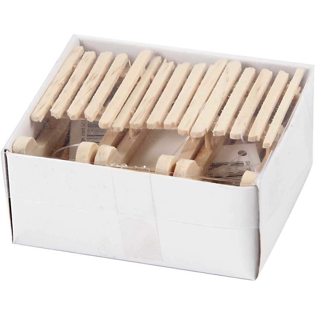 Holzschlitten, Größe 6,5x2,5 cm, 6 Stk/ 1 Pck [HOB-564750]