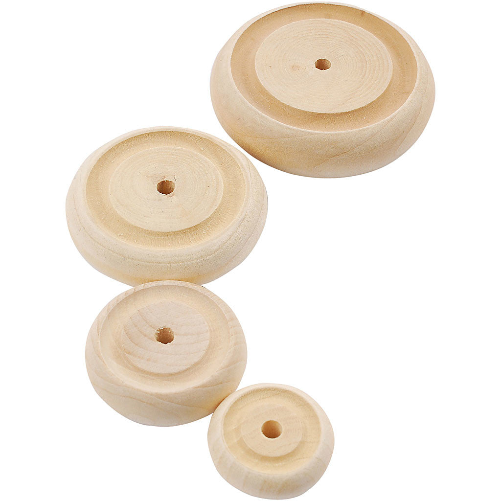 Ruota, diam 24+30+42+50 mm, spess. 8+10+11+14 mm, 4x40 pz/ 1 conf. [HOB-56480]