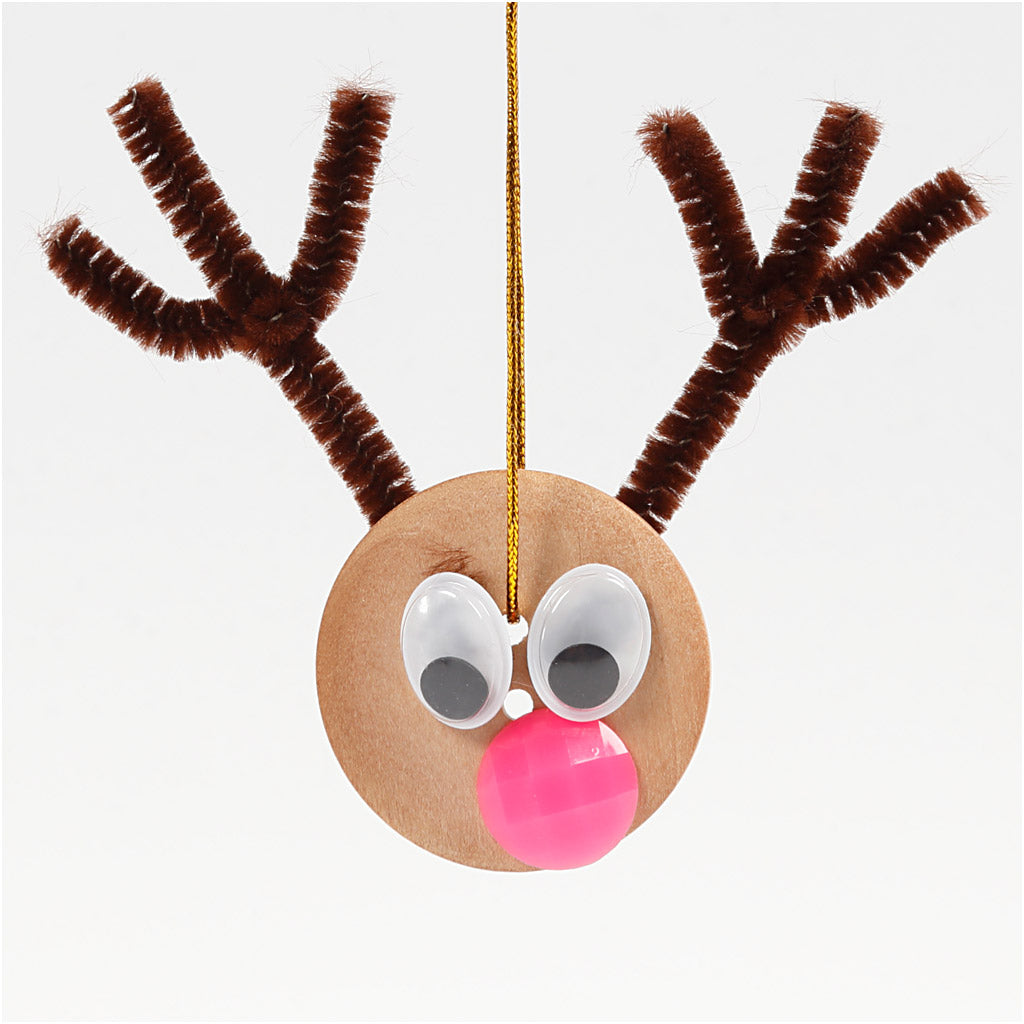 Bottoni in legno, diam 35 mm, misura buco 2 mm, 4 buchi, 10 pz/ 1 conf. [HOB-56687]