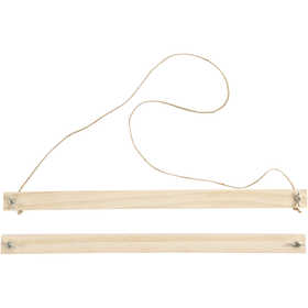 Gancio per poster, H: 2 cm, P: 2,2 cm, L: 33,6 cm, 1 set [HOB-56921]