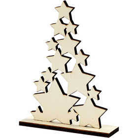 Albero di Natale, H: 19,6 cm, P: 4 cm, L: 14,7 cm, 1 pz [HOB-56924]
