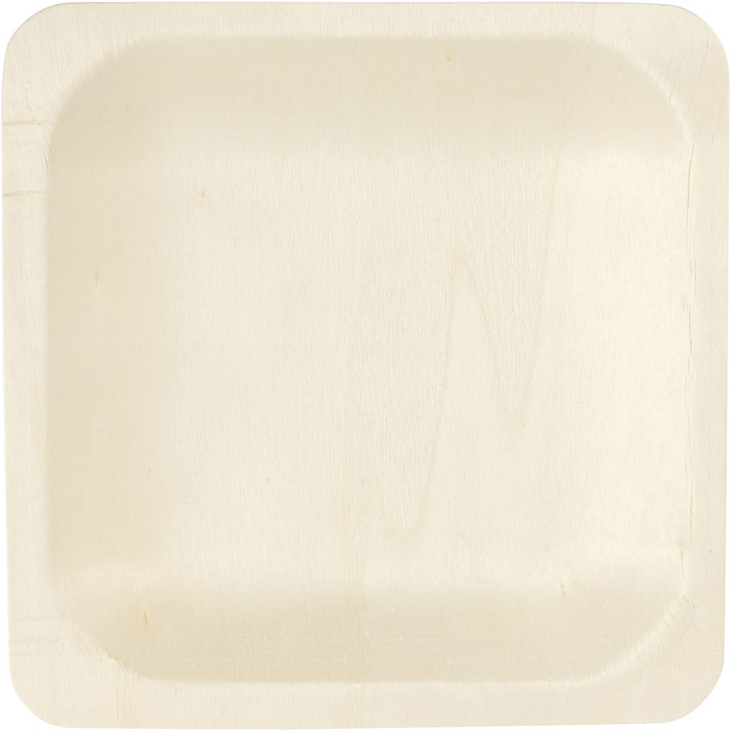 Piatto, H: 2 cm, misura 14x14 cm, 12 pz/ 1 conf. [HOB-56940]