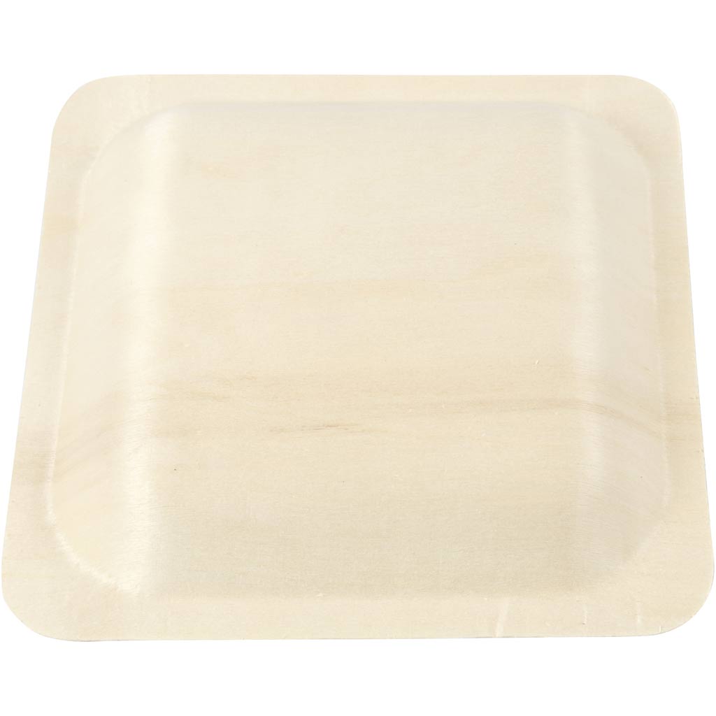 Piatto, H: 2 cm, misura 14x14 cm, 12 pz/ 1 conf. [HOB-56940]