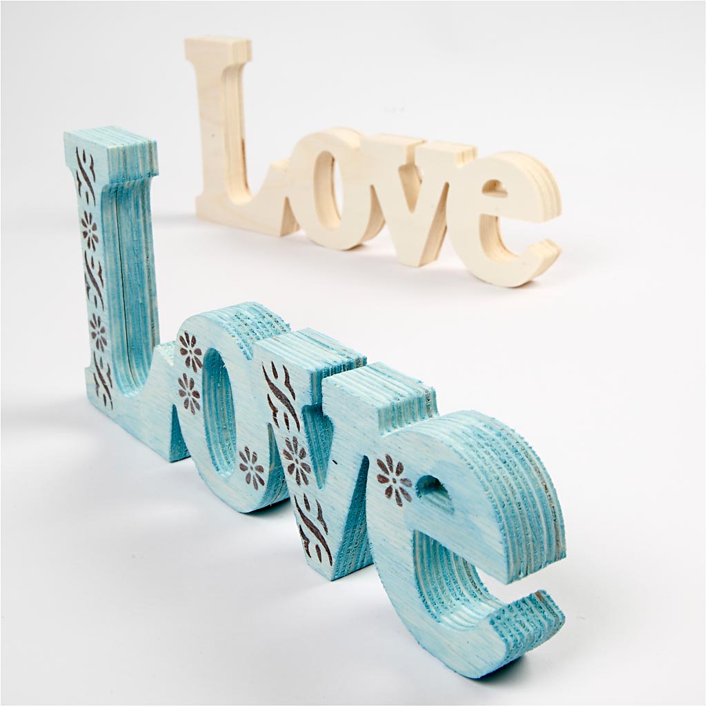 Lettere decorative, misura 23x10 cm, spess. 15 mm, 1 pz [HOB-57603]