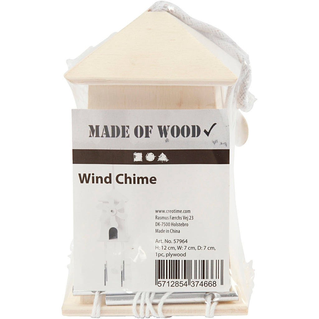 Suonerie del vento, H: 12 cm, P: 7 cm, L: 7 cm, 1 pz [HOB-57964]