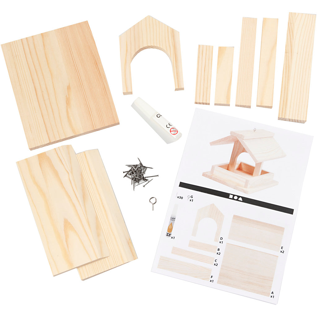 Mangeoire à oiseaux, H : 12,5 cm, P: 14,5 cm, L : 11,5 cm, 1 pièce [HOB-57968]