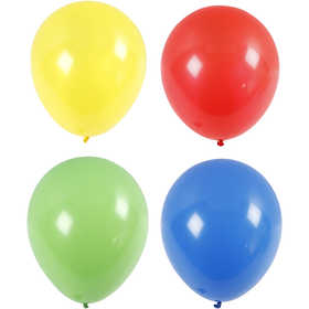 Palloncini grandi, giganti, diam 41 cm, blu, verde, rosso, giallo, 4 pz/ 1 conf. [HOB-59183]