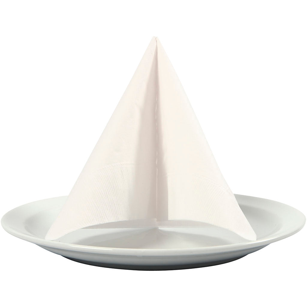 Table Napkins, size 33x33 cm, white, 20 pc