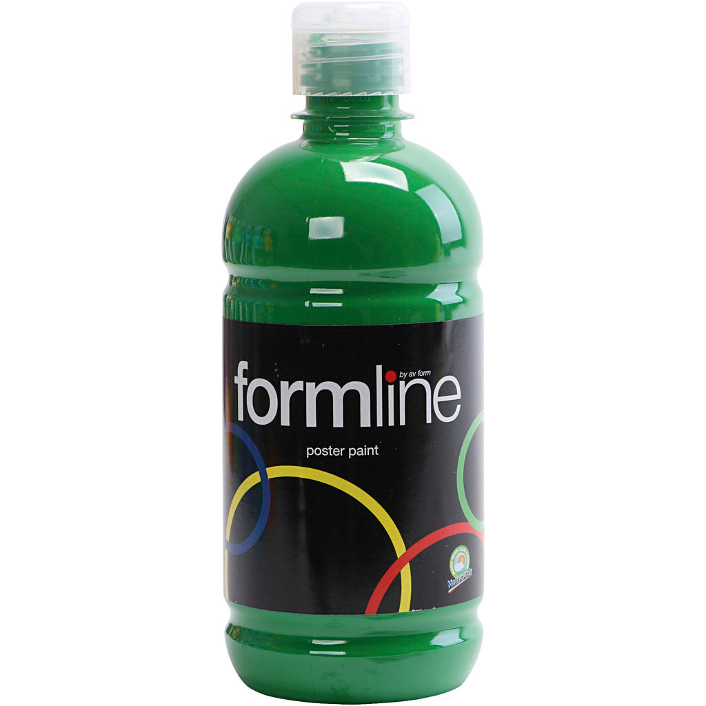 Peinture à la détrempe Mate, vert foncé, 500 ml/ 1 flacon [HOB-642067]