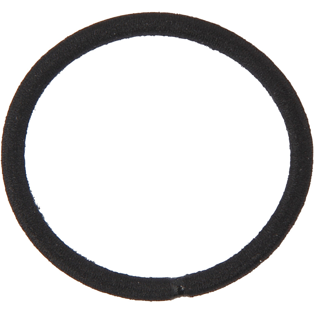 Fascia elastica per capelli, diam 45 mm, nero, 10 pz/ 1 conf. [HOB-600985]