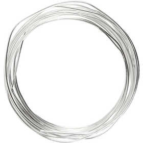 Fil argenté, ép. 1,2 mm, argenté, 3 m/ 1 rouleau [HOB-61012]