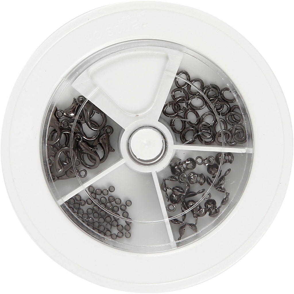 Jewellery Starter Kit, dark grey metallic