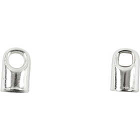 Embouts, L : 7 mm, d 4,5 mm, argenté, 8 pièces/ 1 Pq. [HOB-613040]