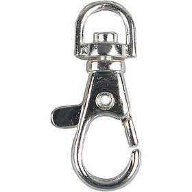 Fermagli rotanti, H: 3,7 cm, diam 37 mm, L: 1,4 cm, placcato argento, 15 pz/ 1 conf. [HOB-61314]