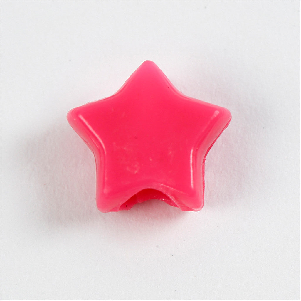 Perles Plastique Novelty, d 10 mm, diamètre intérieur 3,5 mm, ca. 1530 pièce, ass. de couleurs, 400 gr, 700 ml/ 1 boîte [HOB-61774]