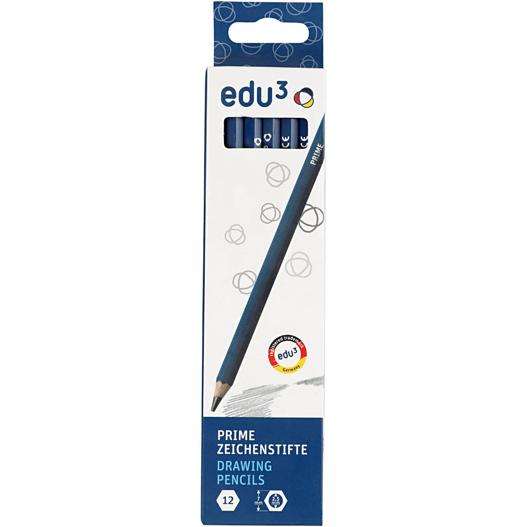 edu Zeichenstifte, 2H, 12 Stk/ 1 Pck [HOB-620173]
