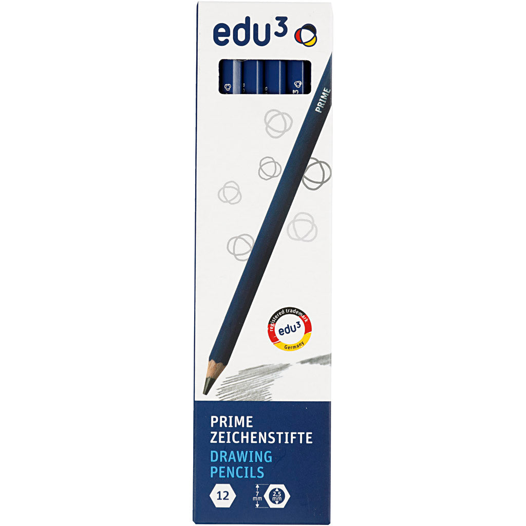 edu Zeichenstifte, 6B, 12 Stk/ 1 Pck [HOB-620176]