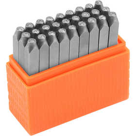 Set de tampons relief, Lettres capitales, dim. 3 mm, Police: marin , 27 pièces/ 1 set [HOB-67564]