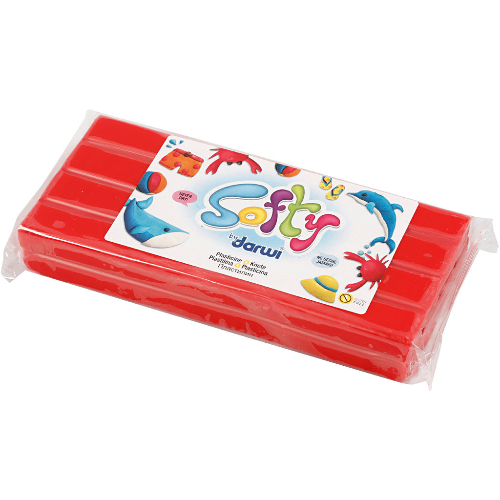 Pasta da Modellare Morbida, rosso, 500 g/ 1 conf. [HOB-680434]