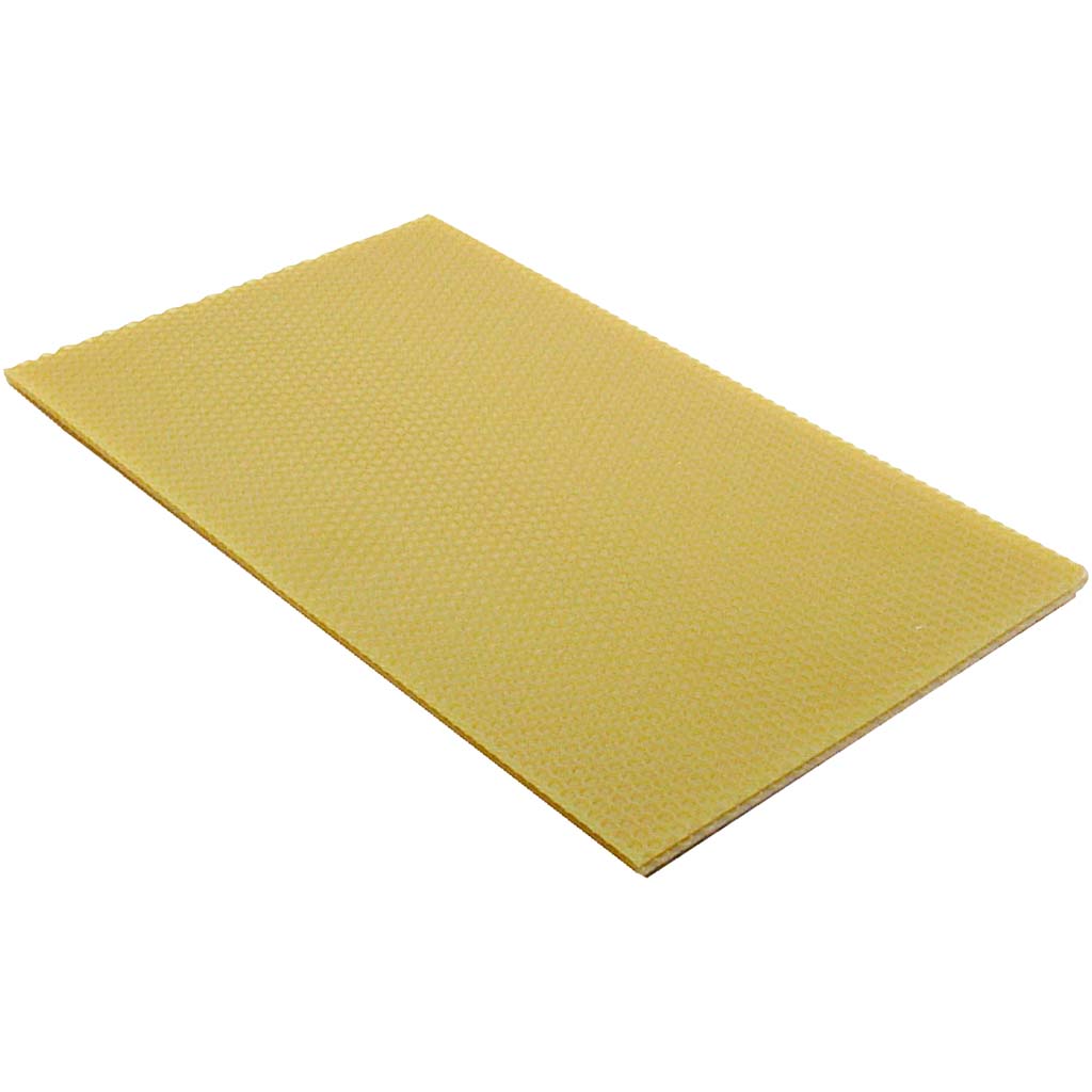 Beeswax Sheets, size 20x33 cm, thickness 2 mm, natural