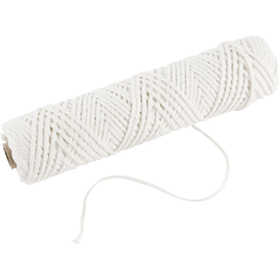 Stoppino , Adatto per candele a immersione (dia. 30 mm) e candele stampate (dia. 80-100 mm) , L: 2 mm, 100 g, 50 m/ 1 rot. [HOB-73321]