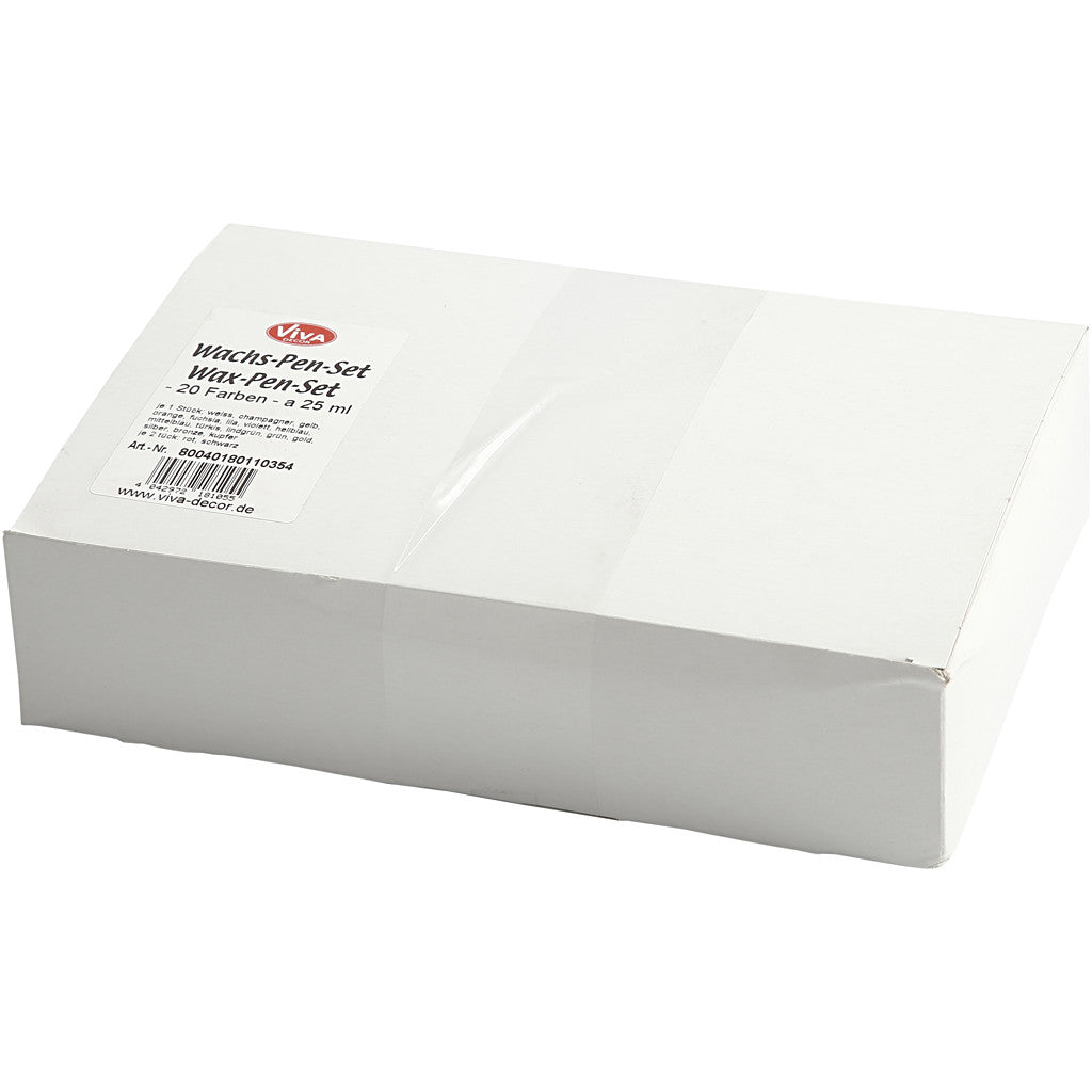 Pennarelli per candela, colori asst., 20x28 ml/ 1 conf. [HOB-73510]