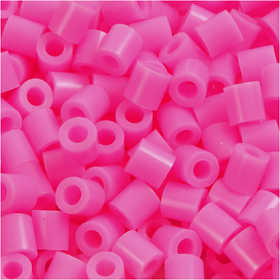 Bügelperlen, Größe 5x5 mm, Lochgröße 2,5 mm, medium, Rosa (32222), 1100 Stk/ 1 Pck [HOB-751020]