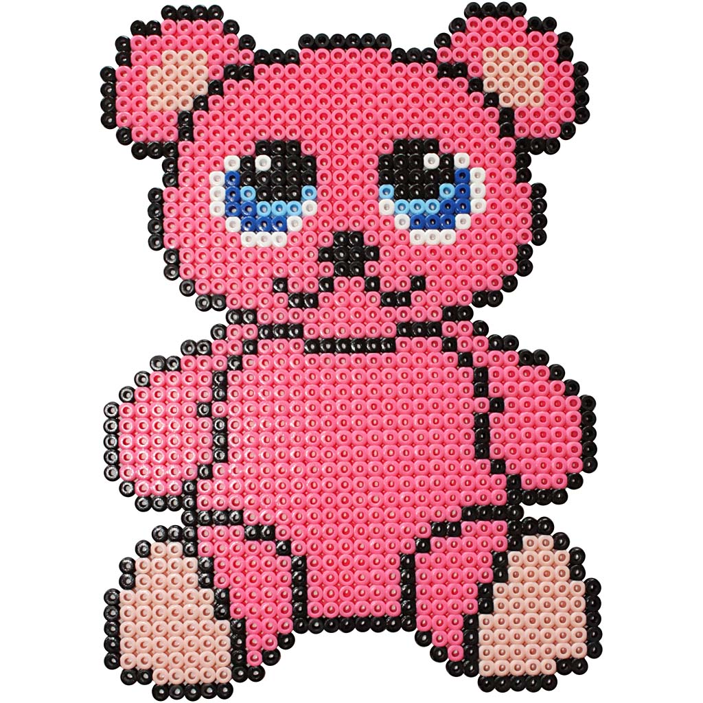 Plaque à picots, Large carré, dim. 15x15 cm, medium, transparent, 2 pièces/ 1 Pq. [HOB-75309]