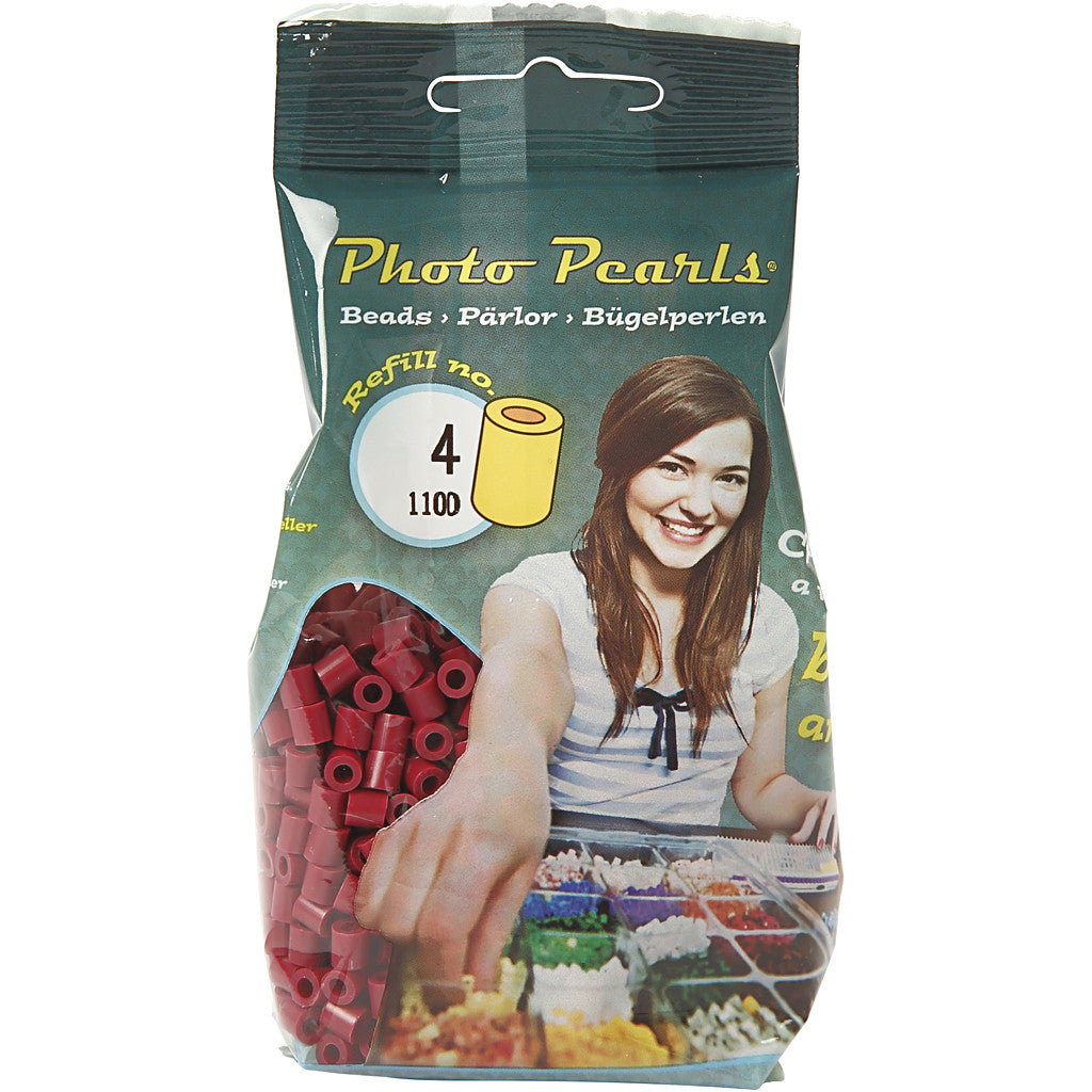 PhotoPearls, misura 5x5 mm, misura buco 2,5 mm, medium, porpora (4), 1100 pz/ 1 conf. [HOB-755040]