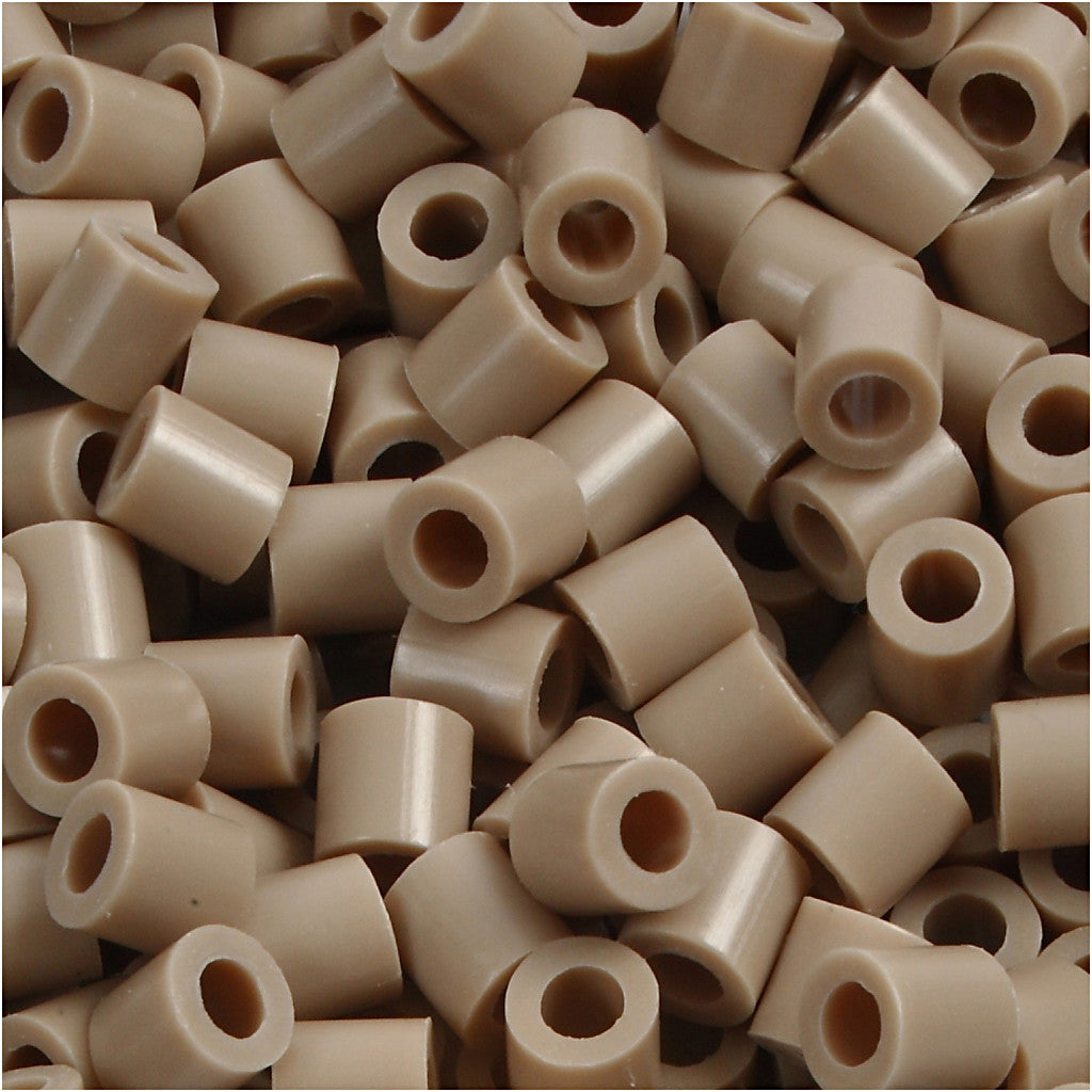 Fotoperlen, Größe 5x5 mm, Lochgröße 2,5 mm, medium, Beige (6), 6000 Stk/ 1 Pck [HOB-75506]
