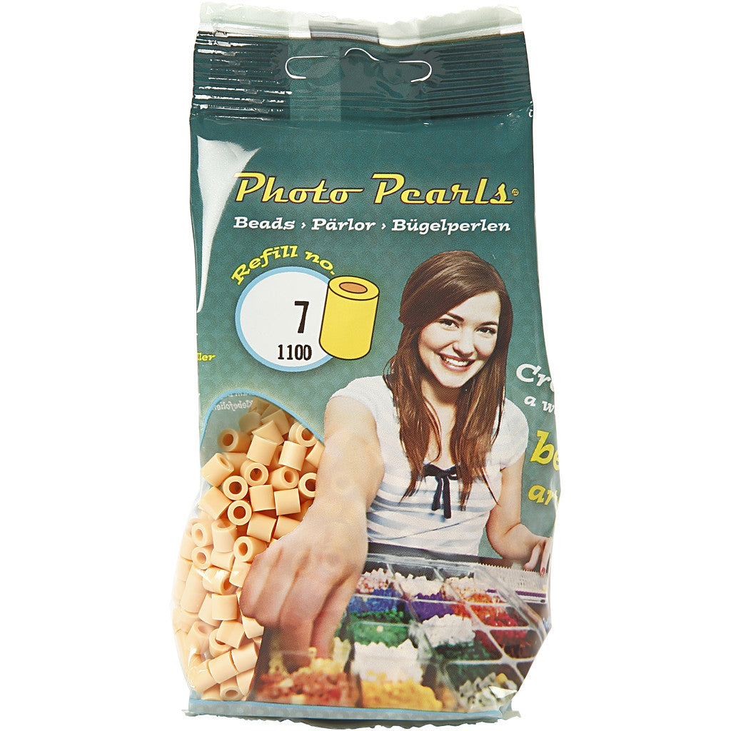 PhotoPearls, misura 5x5 mm, misura buco 2,5 mm, medium, rosa chiaro (7), 1100 pz/ 1 conf. [HOB-755070]