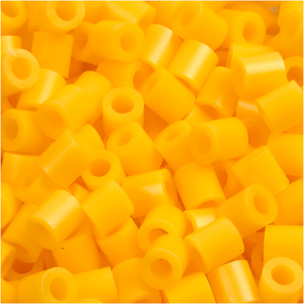 PhotoPearls, size 5x5 mm, hole size 2,5 mm, medium, yellow (14), 6000 pc