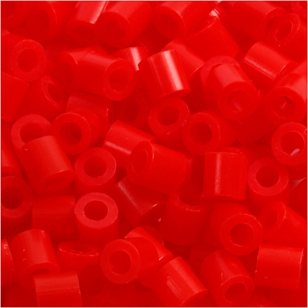 PhotoPearls, size 5x5 mm, hole size 2,5 mm, medium, red (19), 1100 pc