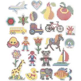 Steckplatten, Größe 7x7,5-14x16 cm, medium, 24 Stk/ 1 Pck [HOB-75592]