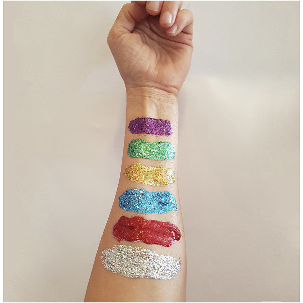 Glitter gel, colori asst., 6x18 ml/ 1 conf. [HOB-76142]