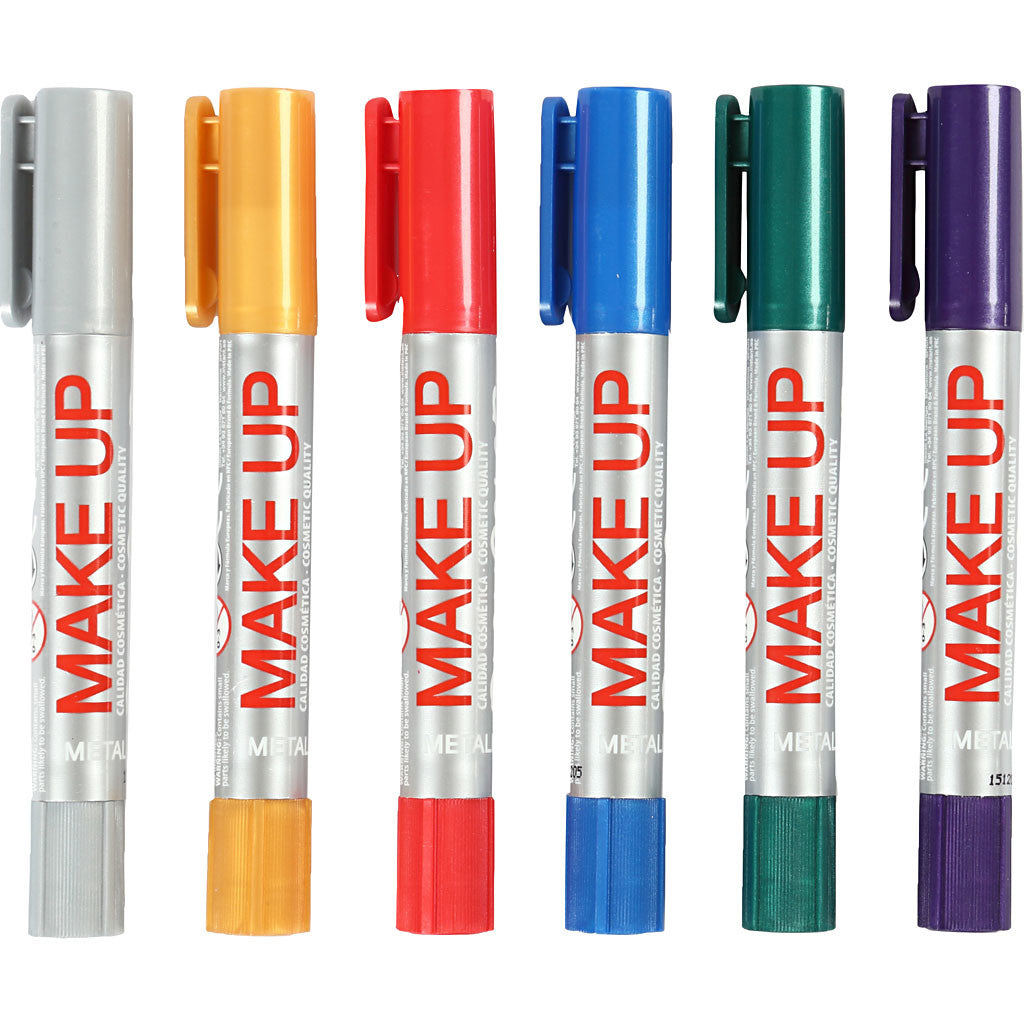 Playcolor Make Up, metallico, colori asst., 6x5 g/ 1 conf. [HOB-76301]