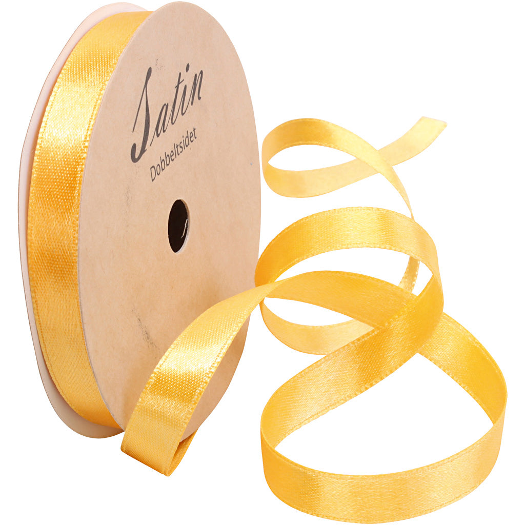 Satinband, B 10, Gelb, 3x10 m/ 1 Rolle [HOB-780214]
