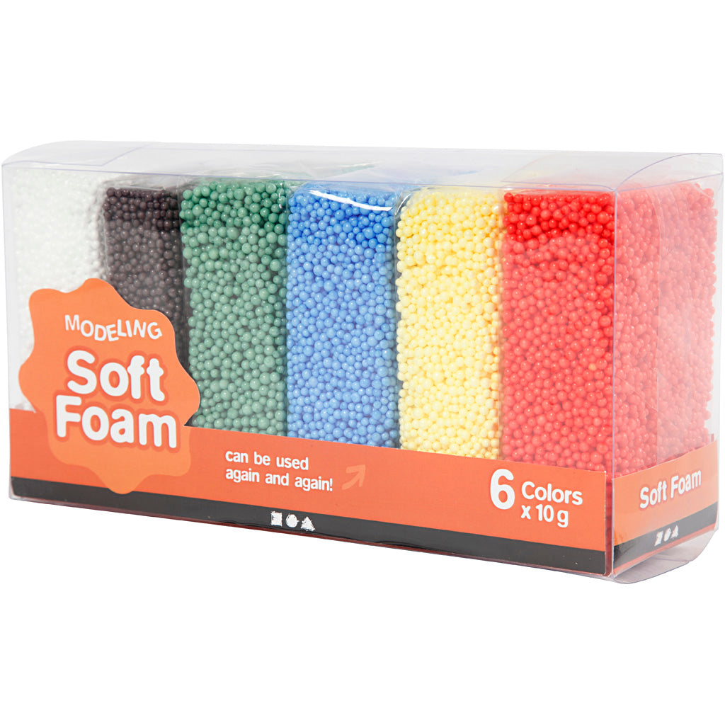 Soft Foam, colori standard, 6x10 g/ 1 conf. [HOB-78058]