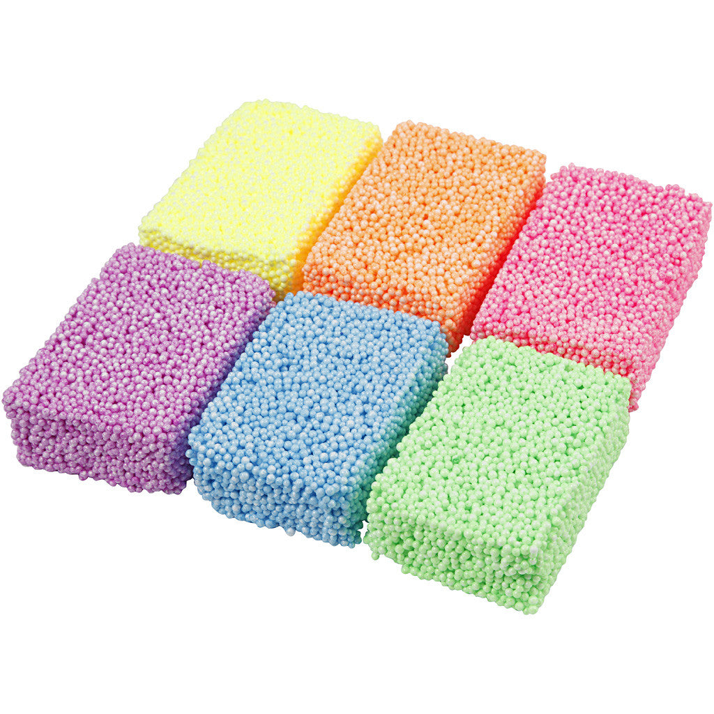Soft Foam, colori neon, 6x10 g/ 1 conf. [HOB-78060]