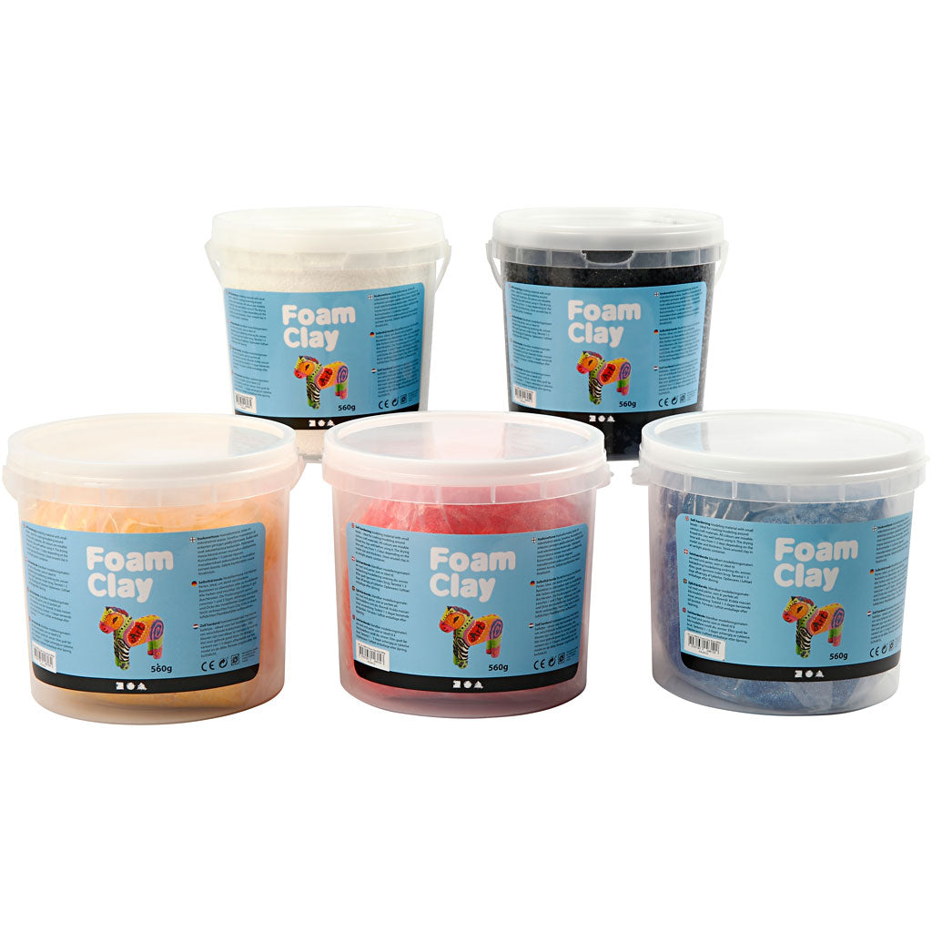 Foam Clay® , colore primario, 5x560 g/ 1 conf. [HOB-78138]