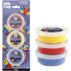 Silk Clay®, blu, rosso, giallo, 3x14 g/ 1 conf. [HOB-78149]