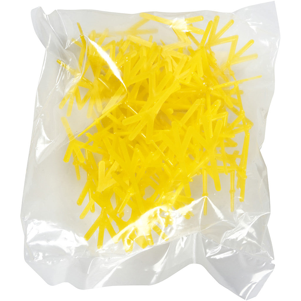 Hühner-Füße, H 28 mm, L 37 mm, Gelb, 50 Stk/ 1 Pck [HOB-78278]