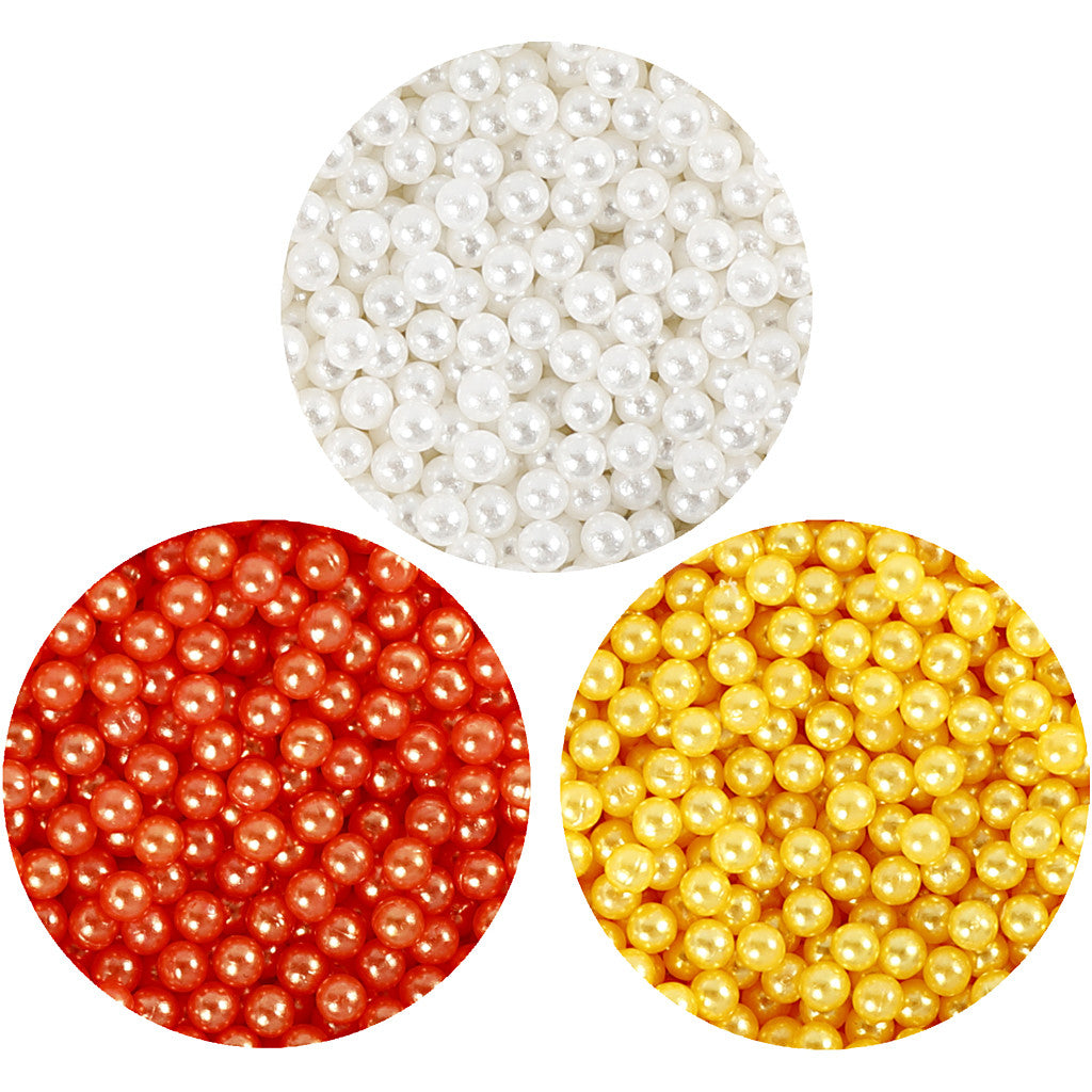 Pearl Clay®, orange, blanc, jaune, 3x25+38 gr, 1 set [HOB-78718]