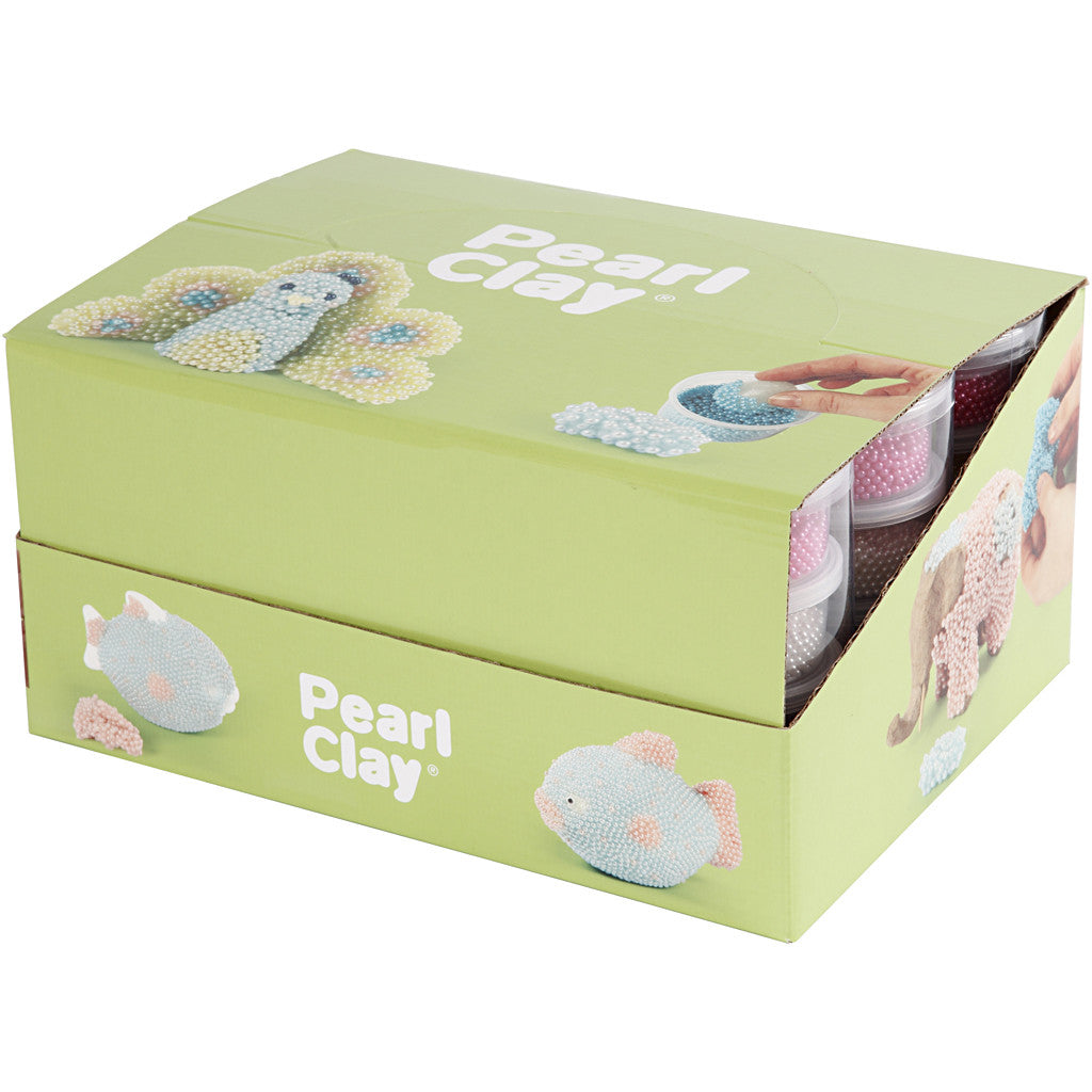 Pearl Clay® , colori asst., 12 set/ 1 conf. [HOB-78719]
