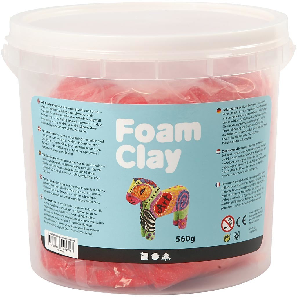 Foam Clay® , rosso, 560 g/ 1 secch. [HOB-78823]